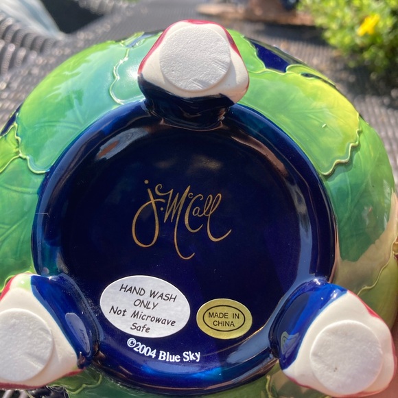 J McCall blue sky icing on the cake footed candy dish - Picture 4 of 5